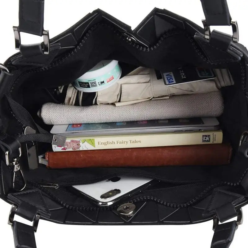 Elegant Black Tote Bag