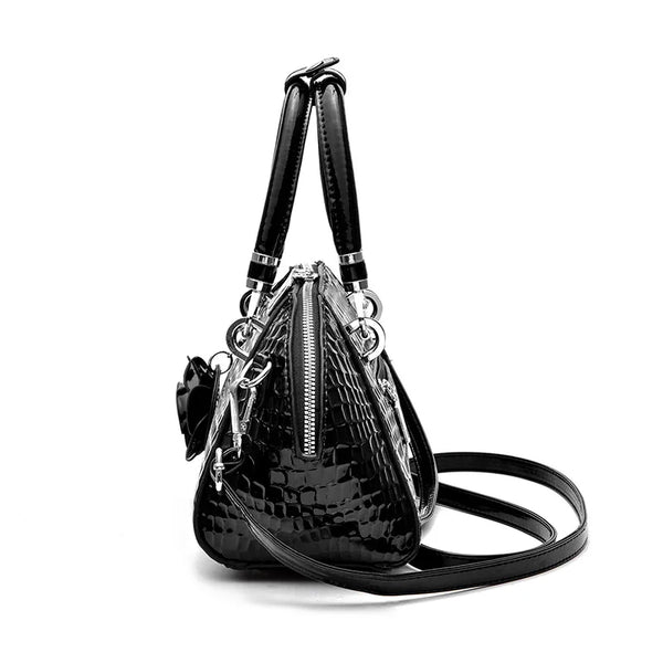 Chic Yellow Crocodile Pattern Tote