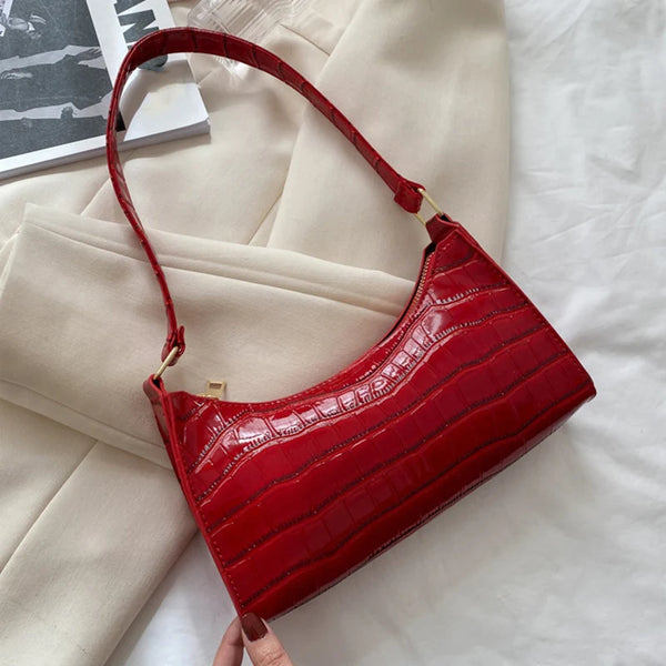 Elegant Alligator Pattern Handbag