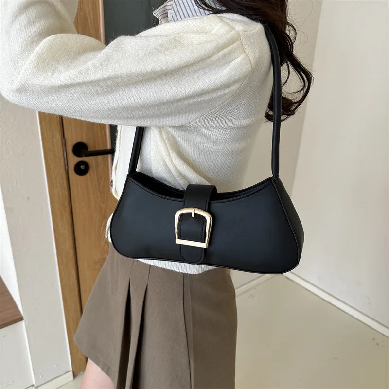 Trendy Soft Leather Shoulder Bag