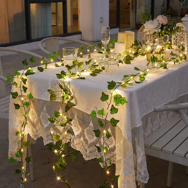 Enchanting Green Leaf Lights
