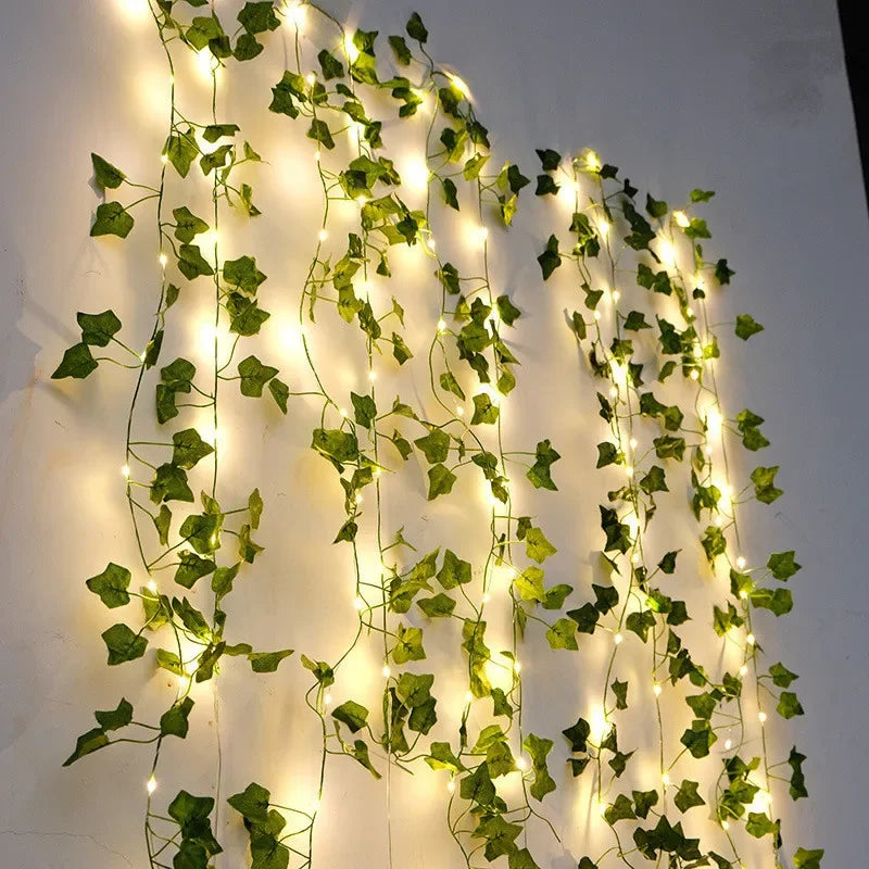 Enchanting Green Leaf Lights
