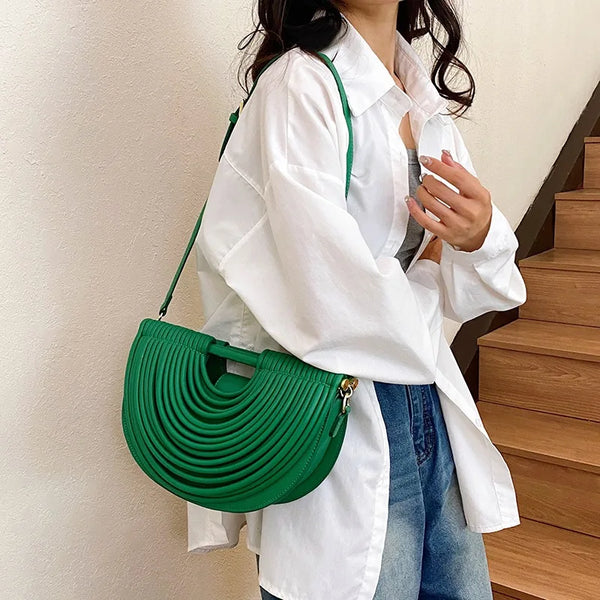 Luxurious Half Moon Clutch