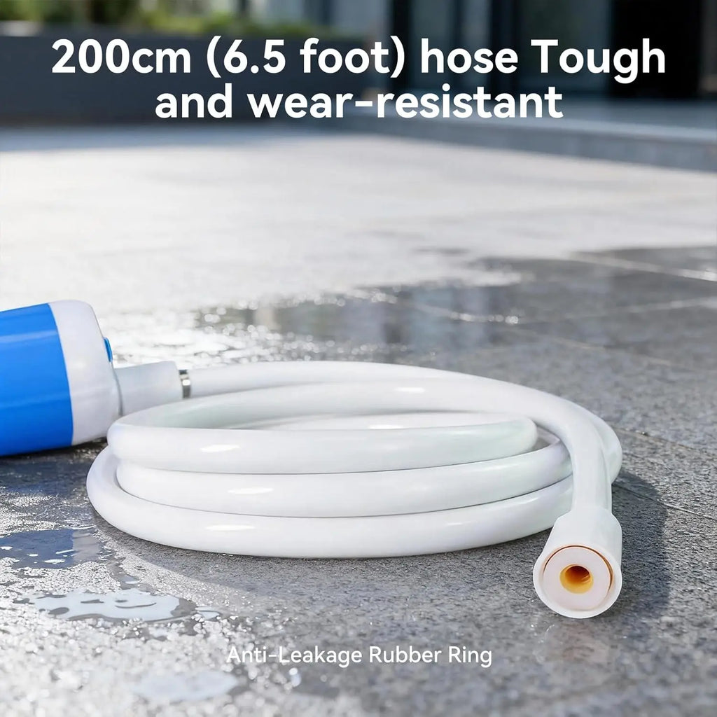 Portable Electric Shower Pump  2pcs Shower Head Sprayer USB Portable Pet Bath Shower Kit for Camping RV Travel  Watering Plants