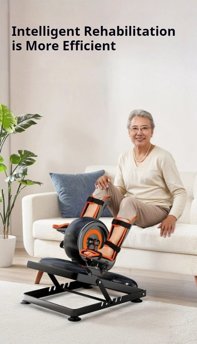 Electric Treadmill, Leg Pedal Machine, Joint Support Belt, and Foot Training Equipment, for Elderly Rehabilitation Therapy