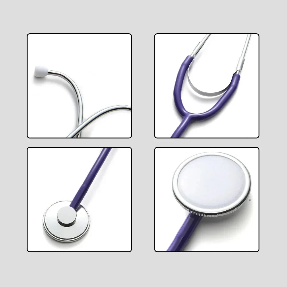 New Medical Portable Single Head Stethoscope Professional Cardiology Doctor Medical Equipment Device Student Vet Nurse Clinic