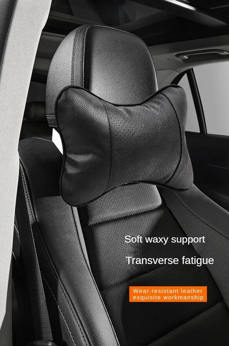 Car Seat Headrest with Breathable Mesh, Auto Safety, Head and Neck Rest, Relax Pillow, Cushion, Auto Protector