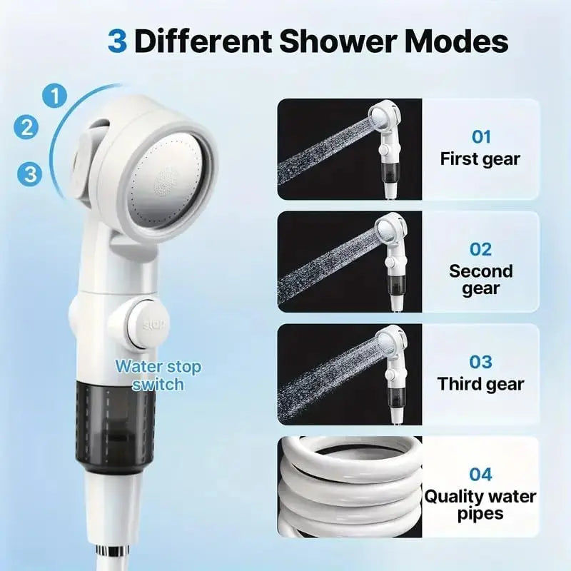 Portable Electric Shower Pump  2pcs Shower Head Sprayer USB Portable Pet Bath Shower Kit for Camping RV Travel  Watering Plants