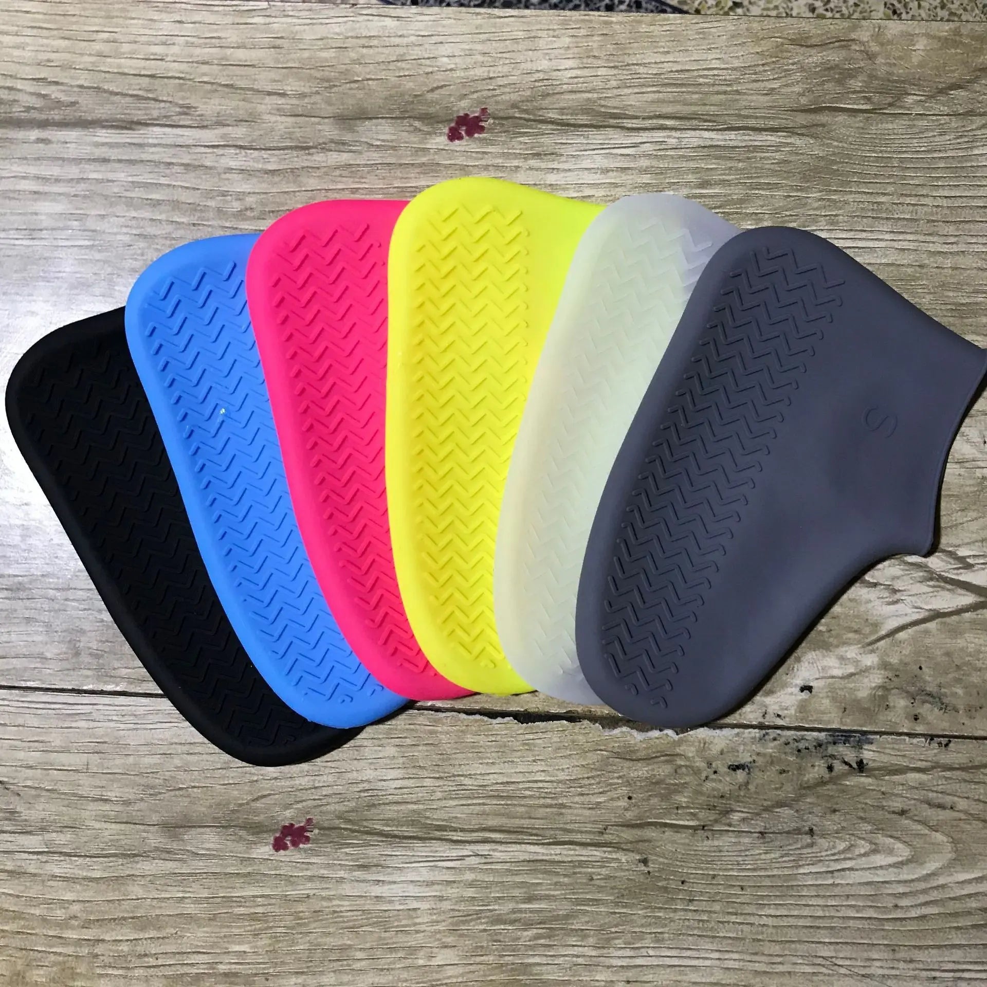Reusable Waterproof Rain Shoes Covers Silicone Outdoor Shoe Covers Walking Shoes Latex Shoe Covers Non-slip Rain Boots Covers