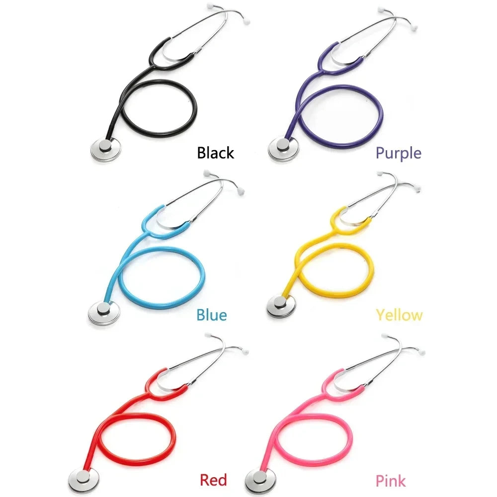 New Medical Portable Single Head Stethoscope Professional Cardiology Doctor Medical Equipment Device Student Vet Nurse Clinic