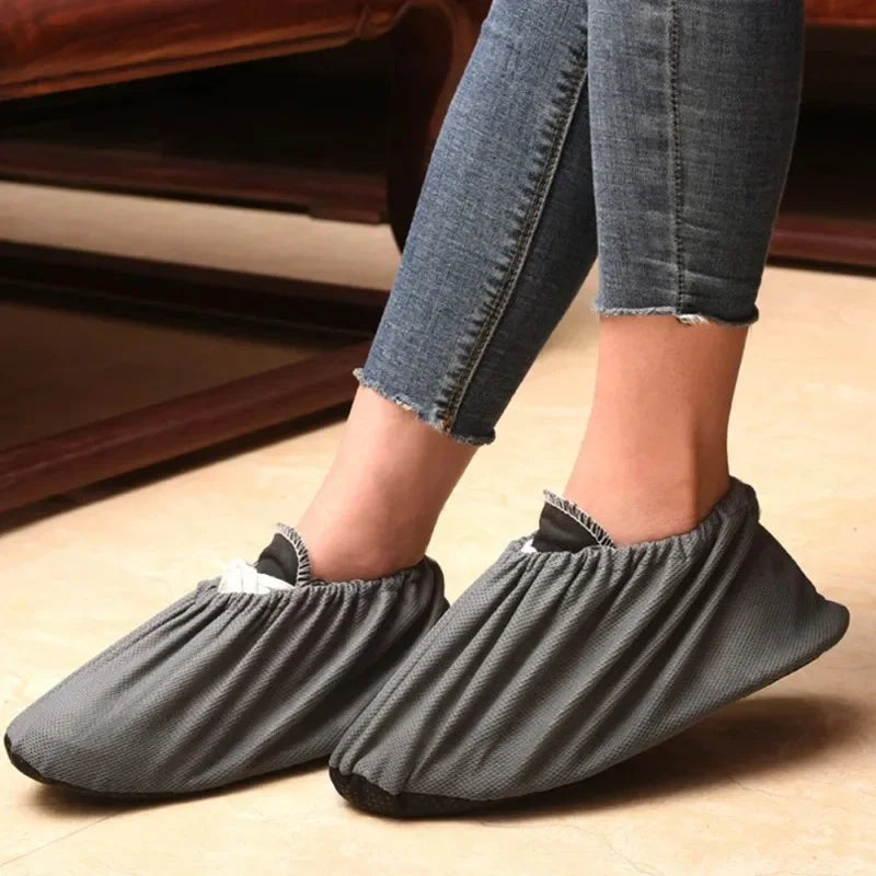 Waterproof Non-slip Shoe Covers for Shoes Dust Proof Reusable Rain Boots Cover Men Women Indoor Washable Overshoes Accessories