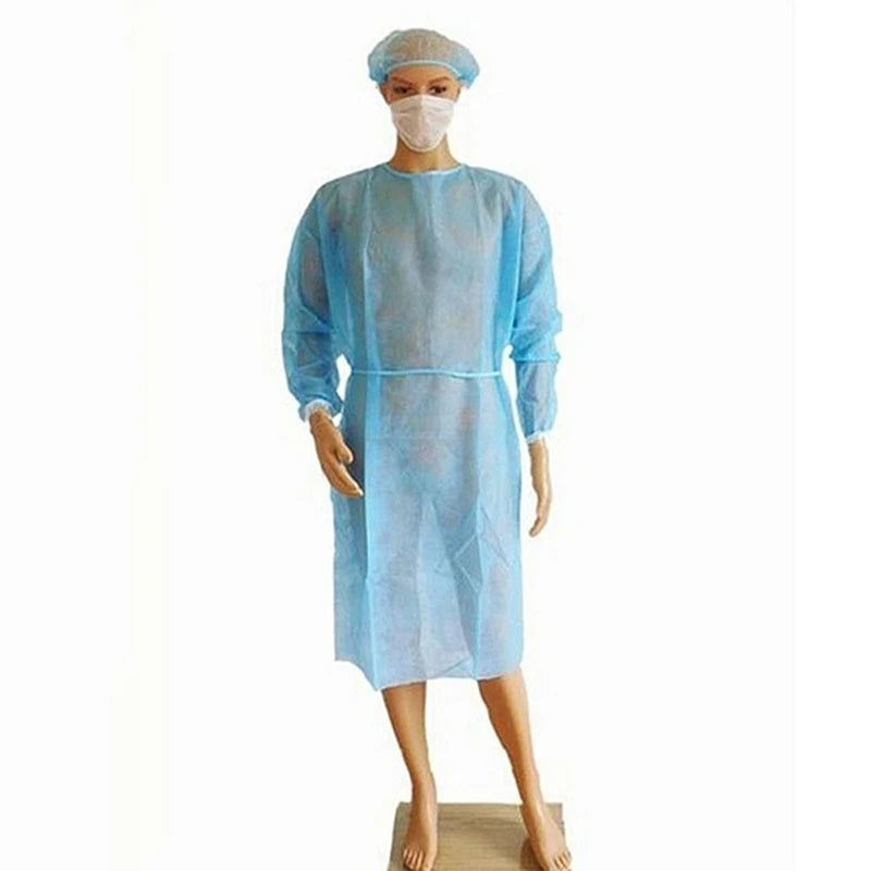 1pcs Disposable Medical Laboratory Isolation Cover Gown Surgical Clothes Uniform