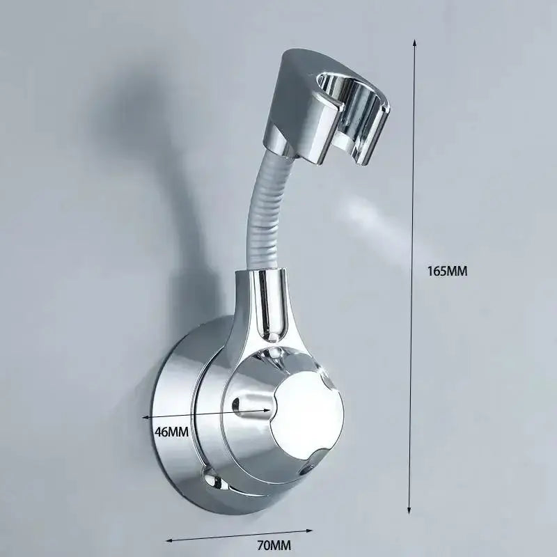 Adjustable Shower Head Holder Suction Cup Shower Holder Nozzle Handheld Holder Punch-Free Multi Angle Rotation Shower Bracket