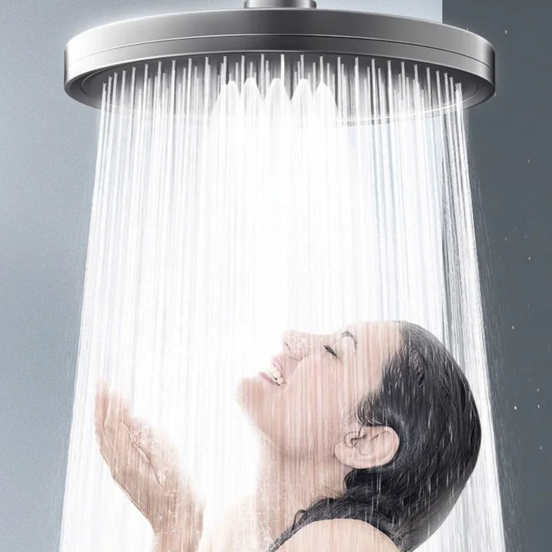 High-Pressure Rain Shower Head - Strong Spray Bathroom Showerhead with Enhanced Water Flow for Refreshing Home Experience