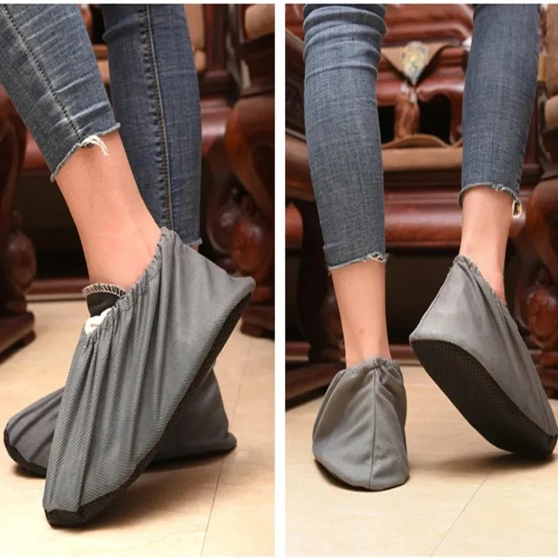 Waterproof Non-slip Shoe Covers for Shoes Dust Proof Reusable Rain Boots Cover Men Women Indoor Washable Overshoes Accessories