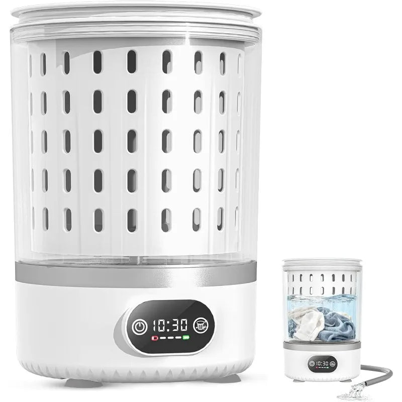 3L Mini Washing Machine,3 In 1 Portable Washing and Spin Dry,Drain Washing Machine,Small Washer for Underwea Socks Baby Clothes