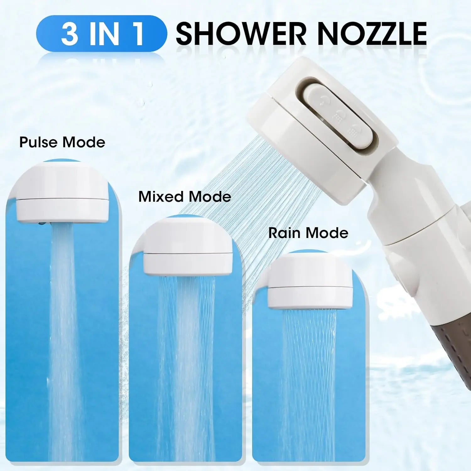 Portable Electric Shower Pump  2pcs Shower Head Sprayer USB Portable Pet Bath Shower Kit for Camping RV Travel  Watering Plants