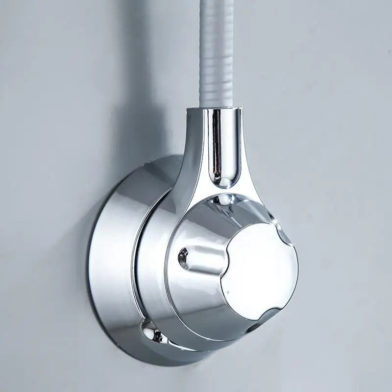 Adjustable Shower Head Holder Suction Cup Shower Holder Nozzle Handheld Holder Punch-Free Multi Angle Rotation Shower Bracket