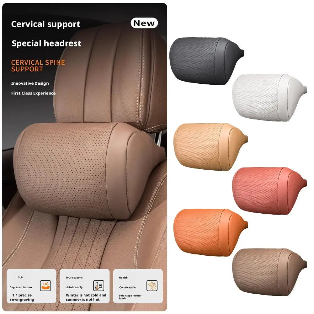 Universal Car Seat Headrest Neck Pillow, 3D Ergonomic Travel Neck Rest, Soft Fluffy Comfortable Neck Support, Neck Protection