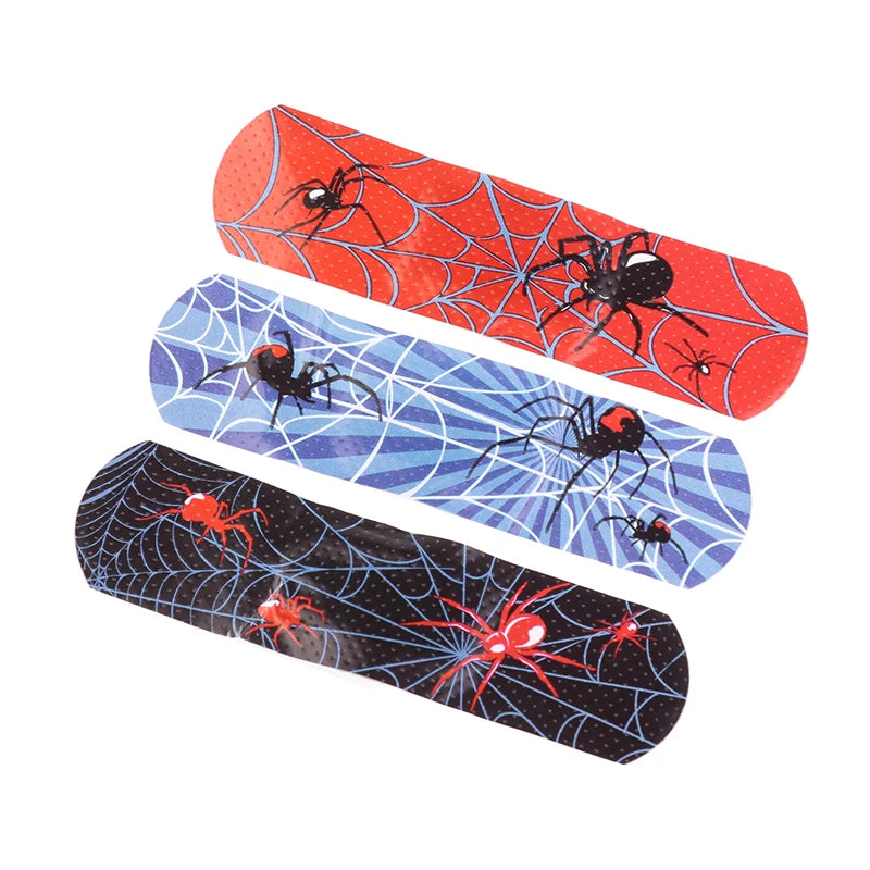 30pcs Cartoon Cute Spider Band Aid Wound Dressing Patch Plaster Skin Tape First Aid Disposable Breathable Adhesive Bandages