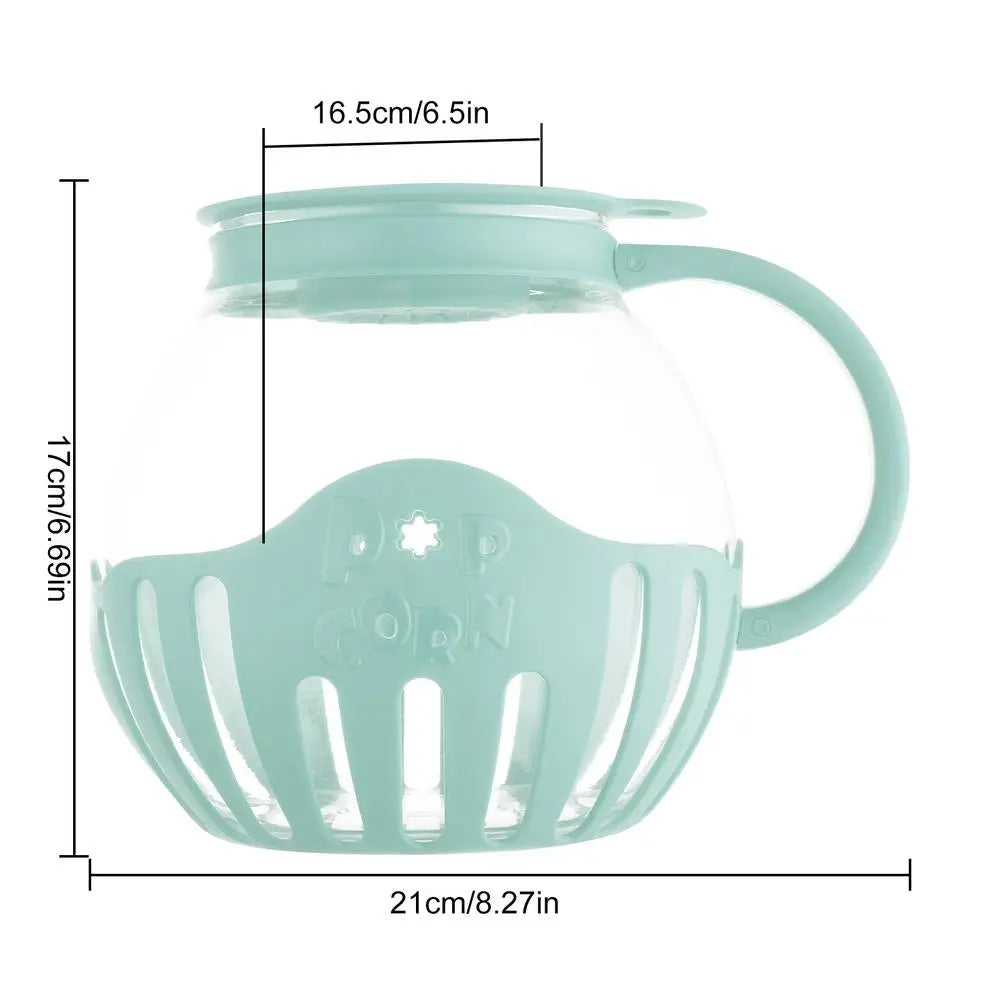 Microwave Popcorn Popper Popcorn Bucket Microwave Bowls Mini Machine Safe Borosilicate Glass Popcorn Maker