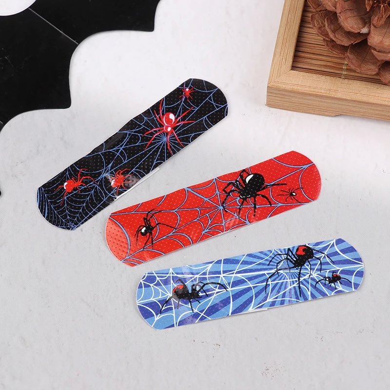 30pcs Cartoon Cute Spider Band Aid Wound Dressing Patch Plaster Skin Tape First Aid Disposable Breathable Adhesive Bandages