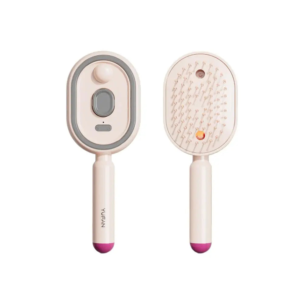Electric Spray Hair Brush With Water Spray Air Cushions Steam Massage Comb Rechargeable Smoothing Styling Frizz Control Brush