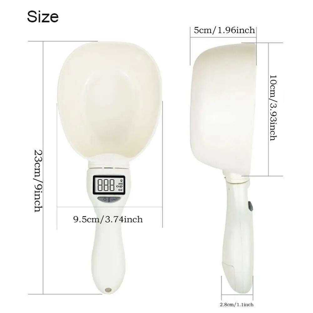 Digital Measuring Spoon Scale 800g/0.1g High Precision Scale Scoop for Weighing with Led Display Detachable Handle Cup Weighing