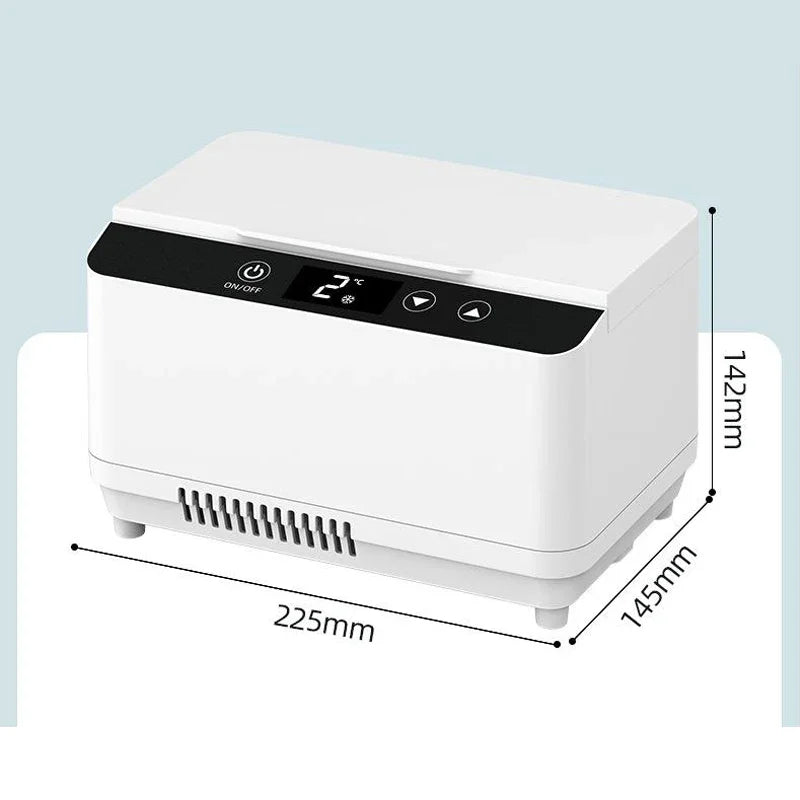 Portable Insulin Cooler - Mini Medical Fridge for Diabetic Supplies with Double Layer Super Capacity, USB/Battery Powered Travel
