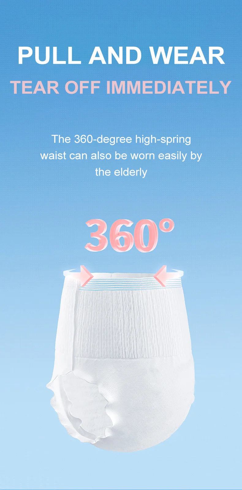 M Size, 10 Pieces, Ultra-Thin Breathable Adult Diapers, 30 Pieces, Highly Absorbent, Essential for Incontinence Care, Comfortable and Close-Fitting, Suitable for Long-Term Use