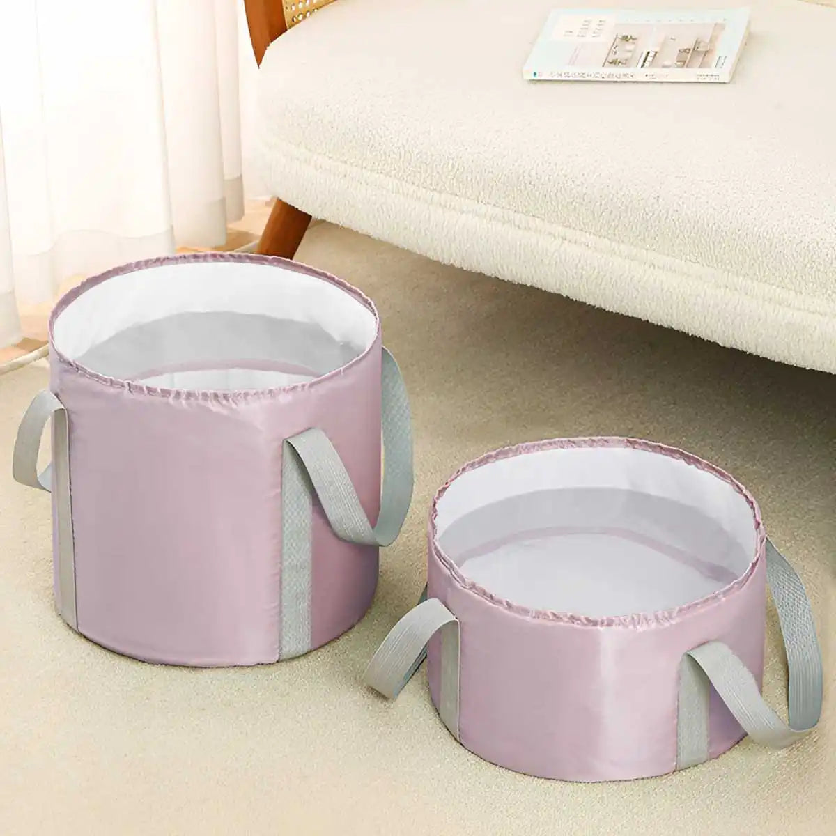 Portable Multi-Functional Folding Basin Foot Bath Basin Soaking Basin with Heat Retention Ideal for Home Use and Outdoor Travel