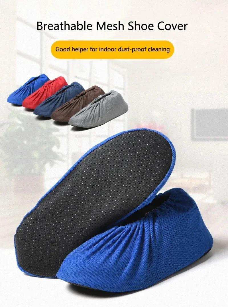 Waterproof Non-slip Shoe Covers for Shoes Dust Proof Reusable Rain Boots Cover Men Women Indoor Washable Overshoes Accessories