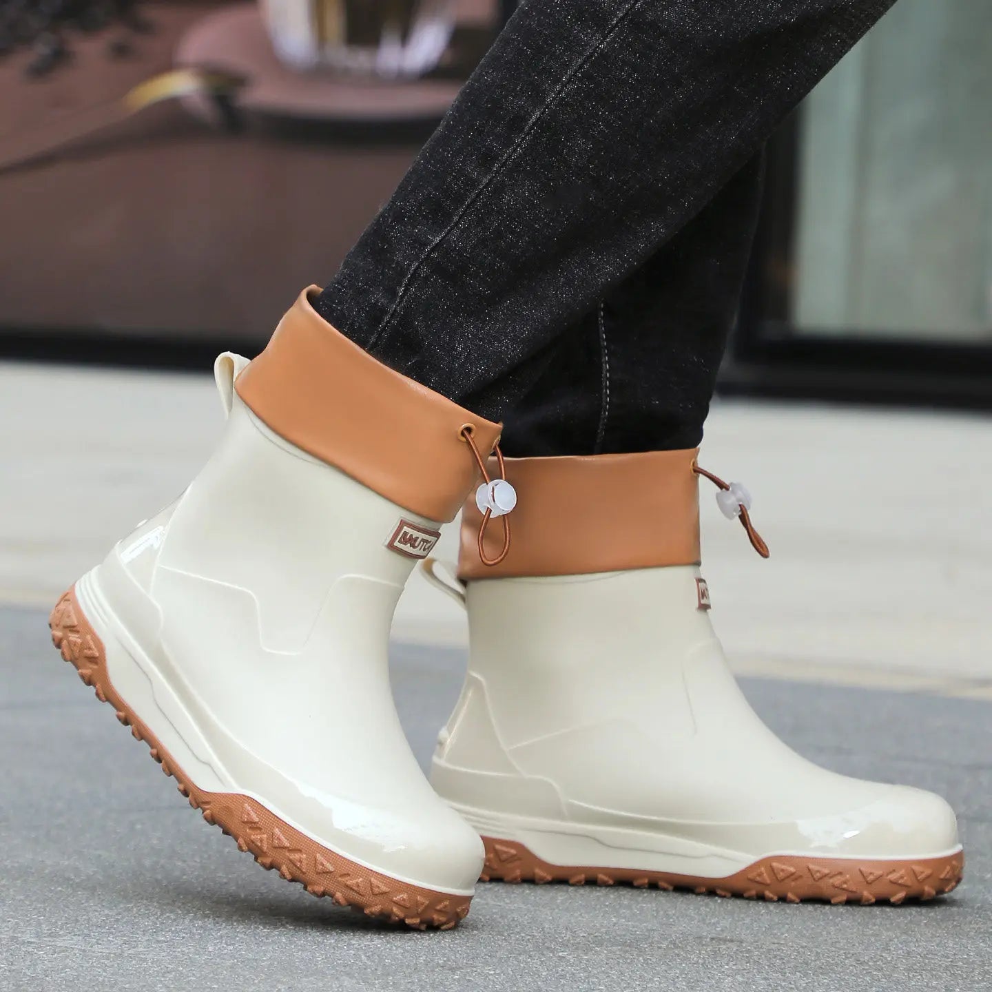 Fishing water shoes for men waterproof anti-slip  wear-resistant rain boots rain shoes, 2026 new style kitchen work rubber shoes