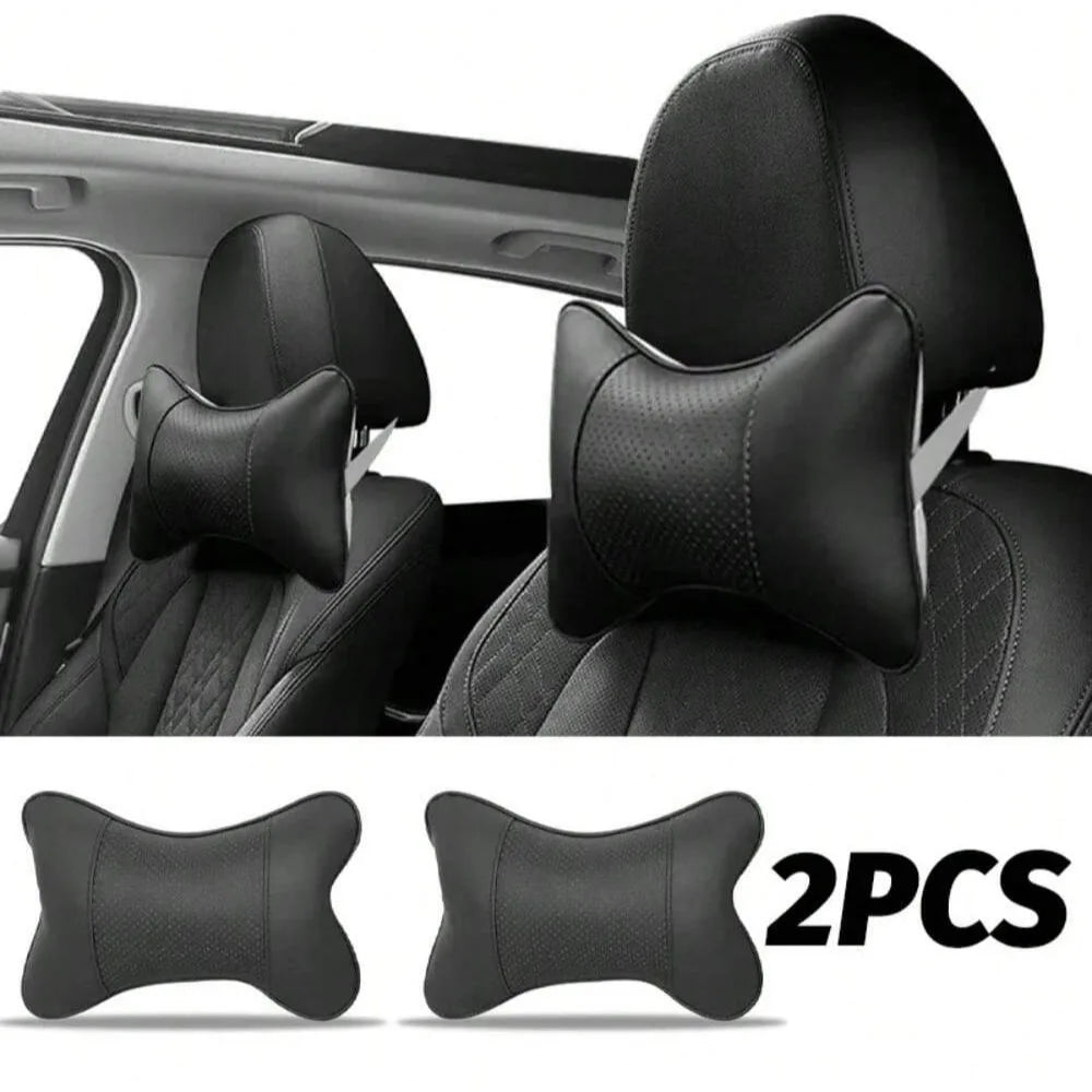 Car Seat Headrest with Breathable Mesh, Auto Safety, Head and Neck Rest, Relax Pillow, Cushion, Auto Protector