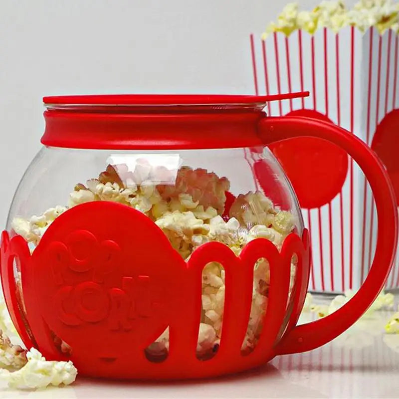 Microwave Popcorn Popper Popcorn Bucket Microwave Bowls Mini Machine Safe Borosilicate Glass Popcorn Maker