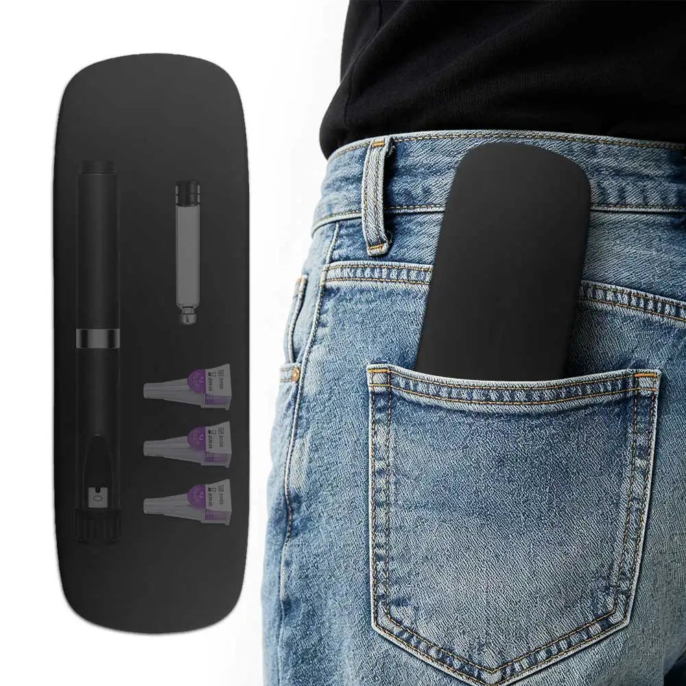 Diabetic Supplies Travel Carrying Case Daily Use Insulin Pen Holder Case for Insulin Pens Peptide Pen Cartridges Needle Storage