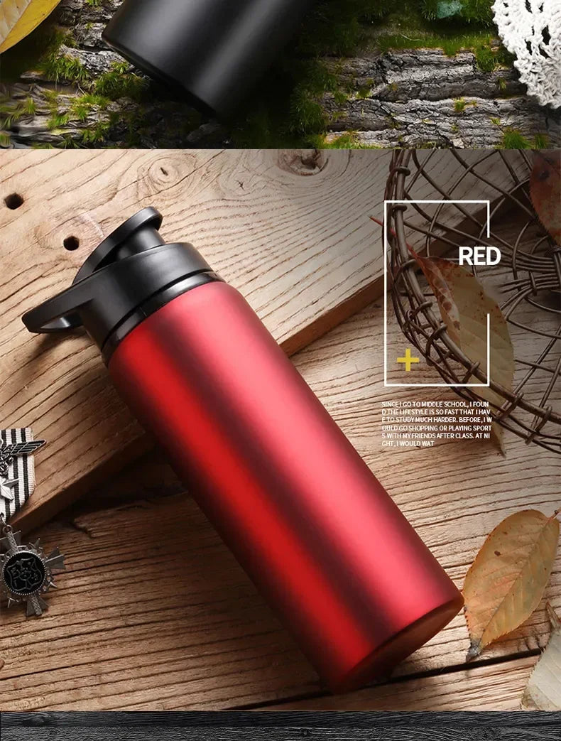 Portable Aluminium Water Bottle Bicycle Riding Drinking Water Bottle Outdoor Sport Travel Mug Metal Stainless Steel Bottle