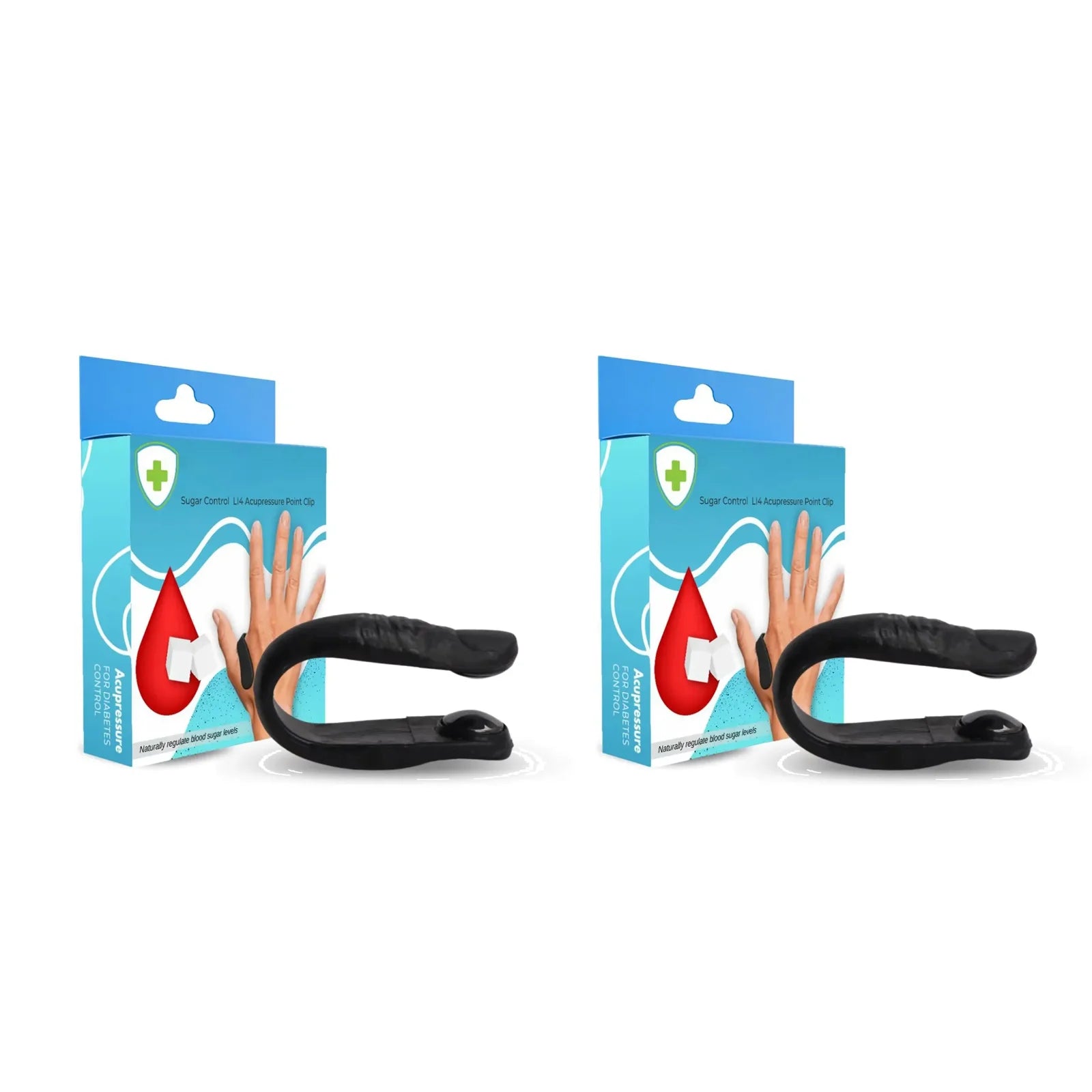 Sugar Control Acupressure Point Clip for Diabetic Treatment Blood Glucose Relief Balance Relaxation Tension Anxiety Health Care