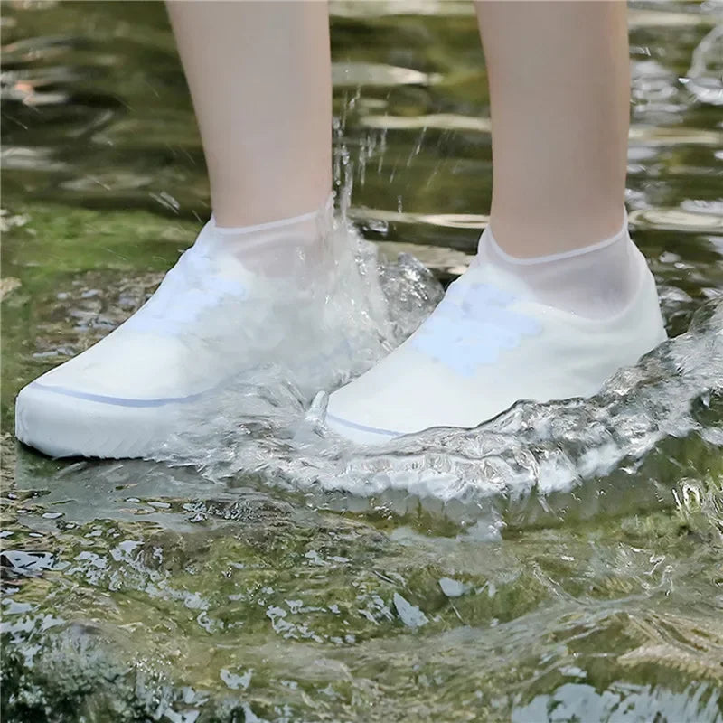 Waterproof Shoe Covers Silicone Anti-Slip Rain Boots Unisex Sneakers Protector for Outdoor Rainy Day Protectors Shoes Cover