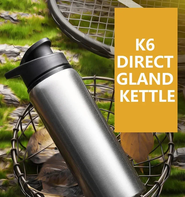 Portable Aluminium Water Bottle Bicycle Riding Drinking Water Bottle Outdoor Sport Travel Mug Metal Stainless Steel Bottle