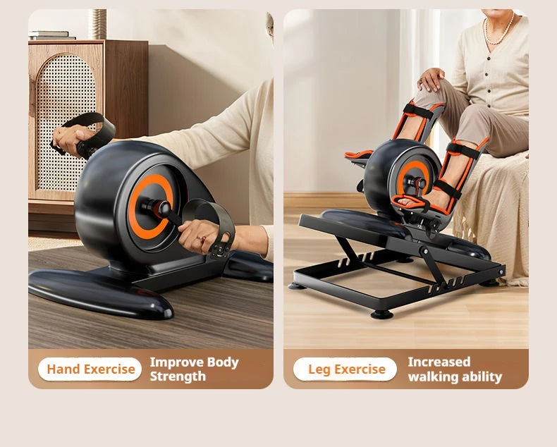 Electric Treadmill, Leg Pedal Machine, Joint Support Belt, and Foot Training Equipment, for Elderly Rehabilitation Therapy
