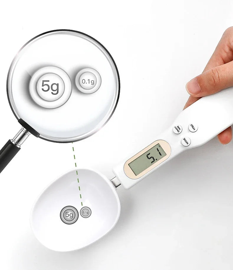 500g/0.1g Scale Weighing Spoon Kitchen Electronic Scale LCD Display Digital Weight Measuring Spoon Digital Spoon Scale Tool