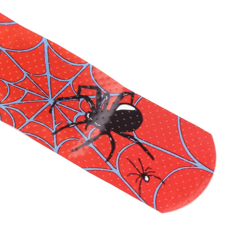30pcs Cartoon Cute Spider Band Aid Wound Dressing Patch Plaster Skin Tape First Aid Disposable Breathable Adhesive Bandages
