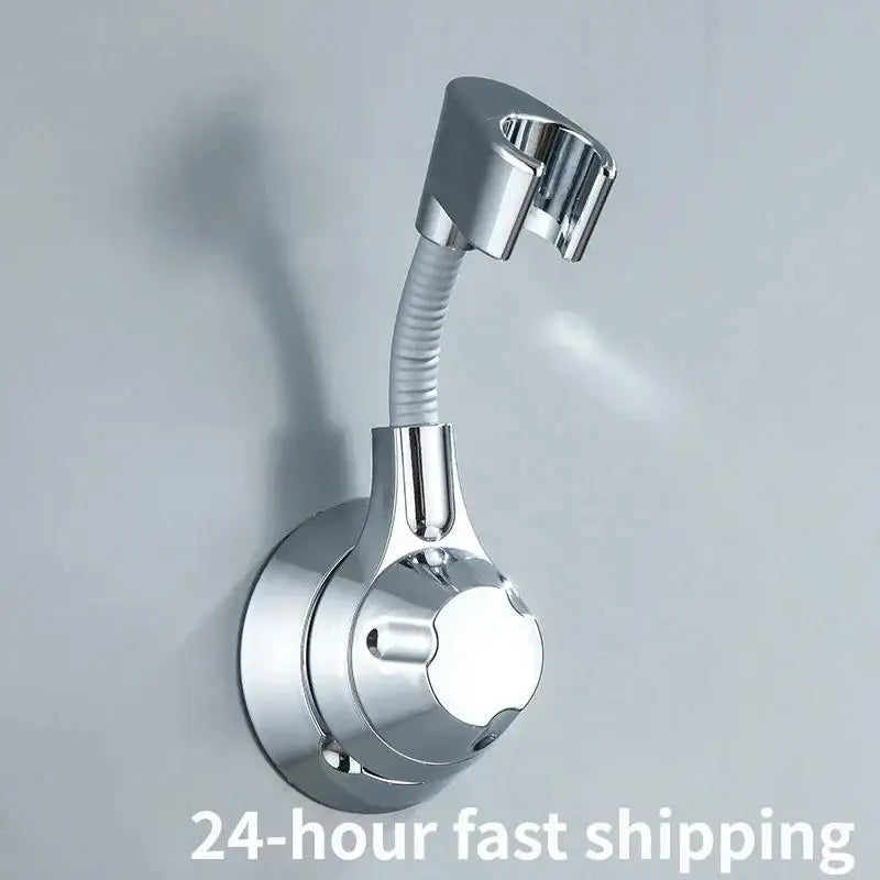 Adjustable Shower Head Holder Suction Cup Shower Holder Nozzle Handheld Holder Punch-Free Multi Angle Rotation Shower Bracket
