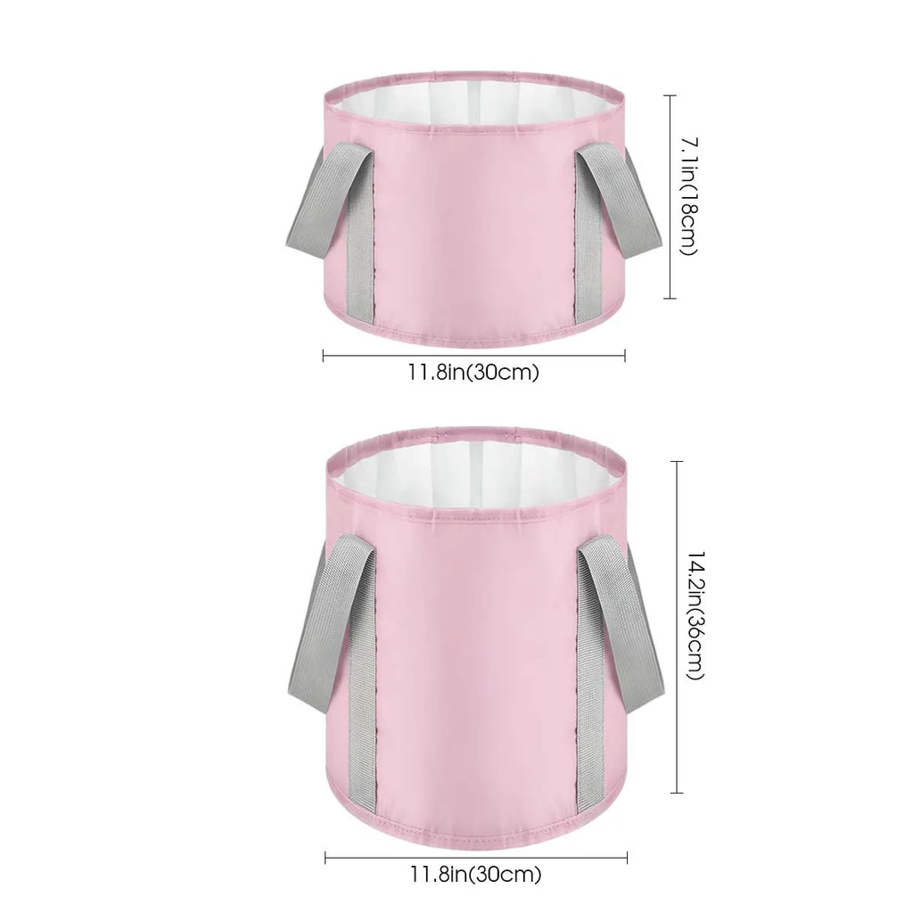 Portable Multi-Functional Folding Basin Foot Bath Basin Soaking Basin with Heat Retention Ideal for Home Use and Outdoor Travel
