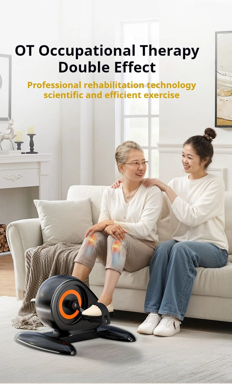 Electric Treadmill, Leg Pedal Machine, Joint Support Belt, and Foot Training Equipment, for Elderly Rehabilitation Therapy