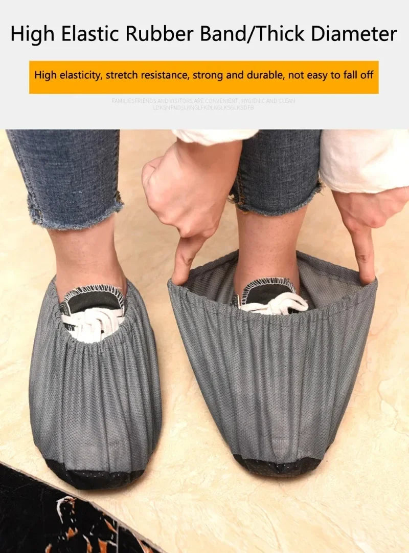 Waterproof Non-slip Shoe Covers for Shoes Dust Proof Reusable Rain Boots Cover Men Women Indoor Washable Overshoes Accessories