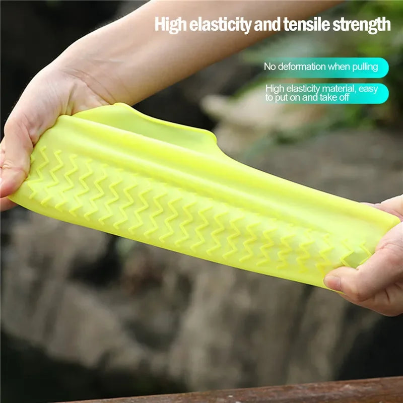 Waterproof Shoe Covers Silicone Anti-Slip Rain Boots Unisex Sneakers Protector for Outdoor Rainy Day Protectors Shoes Cover
