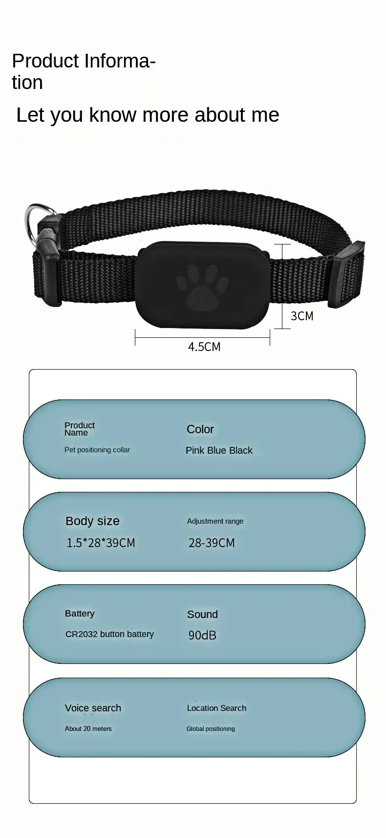 Waterproof Mini Dog Gps Animal Tracking Movement Alert Collars Anti Lost Tracker For Cats And Puppies Remote Global Locator