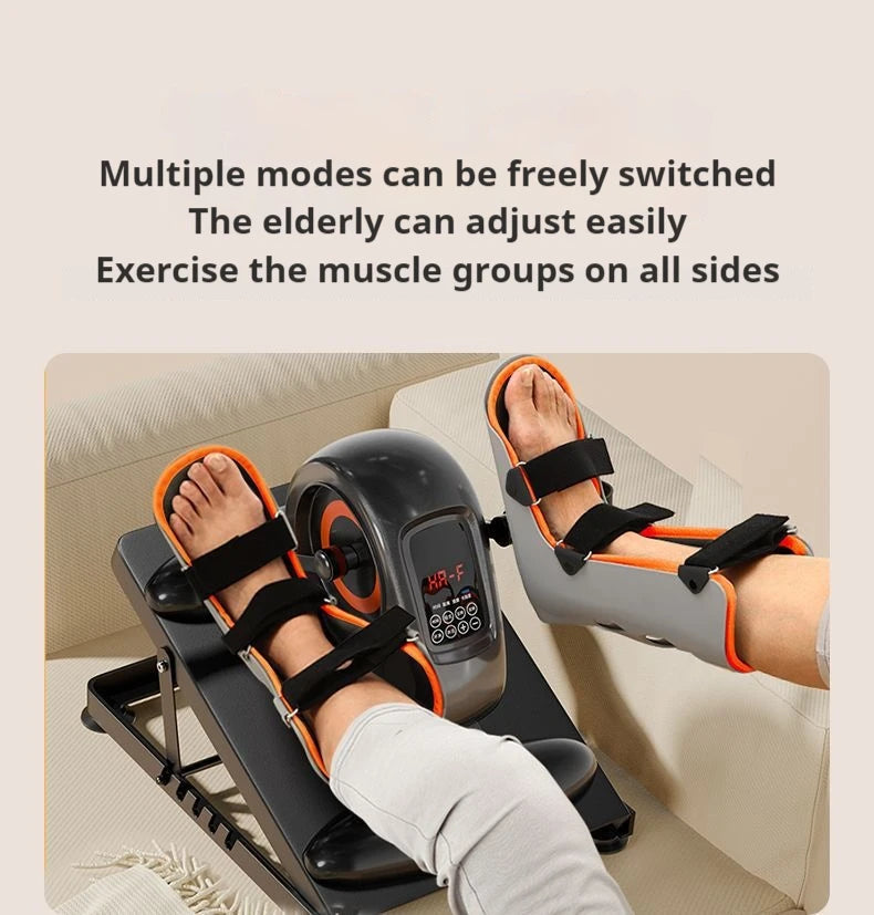 Electric Treadmill, Leg Pedal Machine, Joint Support Belt, and Foot Training Equipment, for Elderly Rehabilitation Therapy